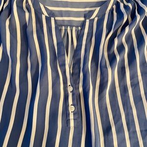Banana Republic XL Chic stripe and high low hem